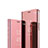 Custodia Portafoglio In Pelle Cover con Supporto Laterale Specchio Cover L01 per Huawei Y9s Oro Rosa