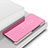 Custodia Portafoglio In Pelle Cover con Supporto Laterale Specchio Cover L01 per Oppo Reno5 Z 5G Oro Rosa