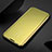 Custodia Portafoglio In Pelle Cover con Supporto Laterale Specchio Cover L01 per Samsung Galaxy A22s 5G Oro