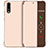 Custodia Portafoglio In Pelle Cover con Supporto Laterale Specchio Cover L02 per Huawei P20 Oro