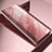 Custodia Portafoglio In Pelle Cover con Supporto Laterale Specchio Cover L03 per Vivo Y31 (2021) Oro Rosa