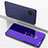 Custodia Portafoglio In Pelle Cover con Supporto Laterale Specchio Cover L05 per Samsung Galaxy A22s 5G Viola