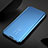 Custodia Portafoglio In Pelle Cover con Supporto Laterale Specchio Cover M01 per Xiaomi Mi 11 Lite 5G Cielo Blu