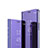 Custodia Portafoglio In Pelle Cover con Supporto Laterale Specchio Cover M03 per Oppo R17 Pro Viola