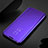 Custodia Portafoglio In Pelle Cover con Supporto Laterale Specchio Cover M03 per Samsung Galaxy S20 Plus 5G Viola