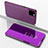 Custodia Portafoglio In Pelle Cover con Supporto Laterale Specchio Cover per Apple iPhone 11 Pro Viola