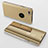 Custodia Portafoglio In Pelle Cover con Supporto Laterale Specchio Cover per Apple iPhone 6 Oro