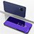 Custodia Portafoglio In Pelle Cover con Supporto Laterale Specchio Cover ZL1 per Samsung Galaxy A12 5G Viola