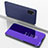 Custodia Portafoglio In Pelle Cover con Supporto Laterale Specchio Cover ZL1 per Samsung Galaxy A41 Viola