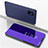 Custodia Portafoglio In Pelle Cover con Supporto Laterale Specchio Cover ZL1 per Samsung Galaxy M31s Viola