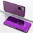 Custodia Portafoglio In Pelle Cover con Supporto Laterale Specchio Cover ZL1 per Samsung Galaxy S20 Lavanda