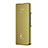 Custodia Portafoglio In Pelle Cover con Supporto Laterale Specchio Cover ZL2 per Samsung Galaxy Z Fold3 5G Oro