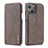 Custodia Portafoglio In Pelle Cover con Supporto LC1 per Apple iPhone 13