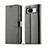 Custodia Portafoglio In Pelle Cover con Supporto LC1 per Google Pixel 8 5G Grigio