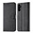 Custodia Portafoglio In Pelle Cover con Supporto LC1 per Samsung Galaxy A14 4G Nero