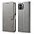 Custodia Portafoglio In Pelle Cover con Supporto LC1 per Xiaomi Poco C51 Grigio