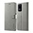 Custodia Portafoglio In Pelle Cover con Supporto LC1 per Xiaomi Poco F4 5G Grigio