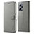 Custodia Portafoglio In Pelle Cover con Supporto LC1 per Xiaomi Redmi K50i 5G Grigio