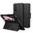 Custodia Portafoglio In Pelle Cover con Supporto LD1 per Samsung Galaxy Z Fold5 5G Nero