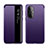 Custodia Portafoglio In Pelle Cover con Supporto LF1 per Huawei P50 Pro Viola