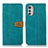 Custodia Portafoglio In Pelle Cover con Supporto M01L per Motorola Moto E32 Verde
