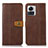 Custodia Portafoglio In Pelle Cover con Supporto M01L per Motorola Moto Edge 30 Ultra 5G Marrone