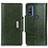 Custodia Portafoglio In Pelle Cover con Supporto M01L per Motorola Moto G Pure Verde