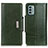 Custodia Portafoglio In Pelle Cover con Supporto M01L per Nokia G22 Verde