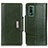 Custodia Portafoglio In Pelle Cover con Supporto M01L per Nokia XR21 Verde