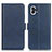 Custodia Portafoglio In Pelle Cover con Supporto M01L per Nothing Phone 1 Blu