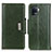 Custodia Portafoglio In Pelle Cover con Supporto M01L per Oppo Reno5 F Verde