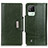 Custodia Portafoglio In Pelle Cover con Supporto M01L per Realme C11 (2021) Verde