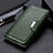 Custodia Portafoglio In Pelle Cover con Supporto M01L per Samsung Galaxy A52s 5G Verde