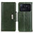 Custodia Portafoglio In Pelle Cover con Supporto M01L per Xiaomi Mi 11 Ultra 5G Verde