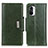 Custodia Portafoglio In Pelle Cover con Supporto M01L per Xiaomi Mi 11i 5G Verde