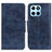 Custodia Portafoglio In Pelle Cover con Supporto M02L per Huawei Honor X6S Blu