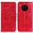 Custodia Portafoglio In Pelle Cover con Supporto M02L per Huawei Nova 8i Rosso