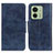 Custodia Portafoglio In Pelle Cover con Supporto M02L per Motorola Moto Edge (2023) 5G Blu