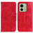 Custodia Portafoglio In Pelle Cover con Supporto M02L per Motorola Moto Edge (2023) 5G Rosso