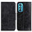 Custodia Portafoglio In Pelle Cover con Supporto M02L per Motorola Moto Edge 30 5G Nero