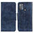 Custodia Portafoglio In Pelle Cover con Supporto M02L per Motorola Moto G50 Blu