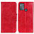 Custodia Portafoglio In Pelle Cover con Supporto M02L per Motorola Moto G50 Rosso