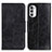 Custodia Portafoglio In Pelle Cover con Supporto M02L per Motorola MOTO G52 Nero