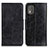 Custodia Portafoglio In Pelle Cover con Supporto M02L per Nokia C02 Nero