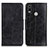 Custodia Portafoglio In Pelle Cover con Supporto M02L per Nokia C21 Plus Nero