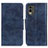 Custodia Portafoglio In Pelle Cover con Supporto M02L per Nokia C210 Blu