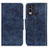 Custodia Portafoglio In Pelle Cover con Supporto M02L per Nokia C22 Blu