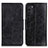 Custodia Portafoglio In Pelle Cover con Supporto M02L per Nokia G100 Nero