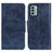 Custodia Portafoglio In Pelle Cover con Supporto M02L per Nokia G22 Blu