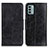 Custodia Portafoglio In Pelle Cover con Supporto M02L per Nokia G22 Nero